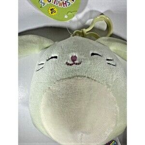 Squishmallow Isabella the Bunny Rabbit Plush Toy w/ Backpack Clip 3.5" Tall